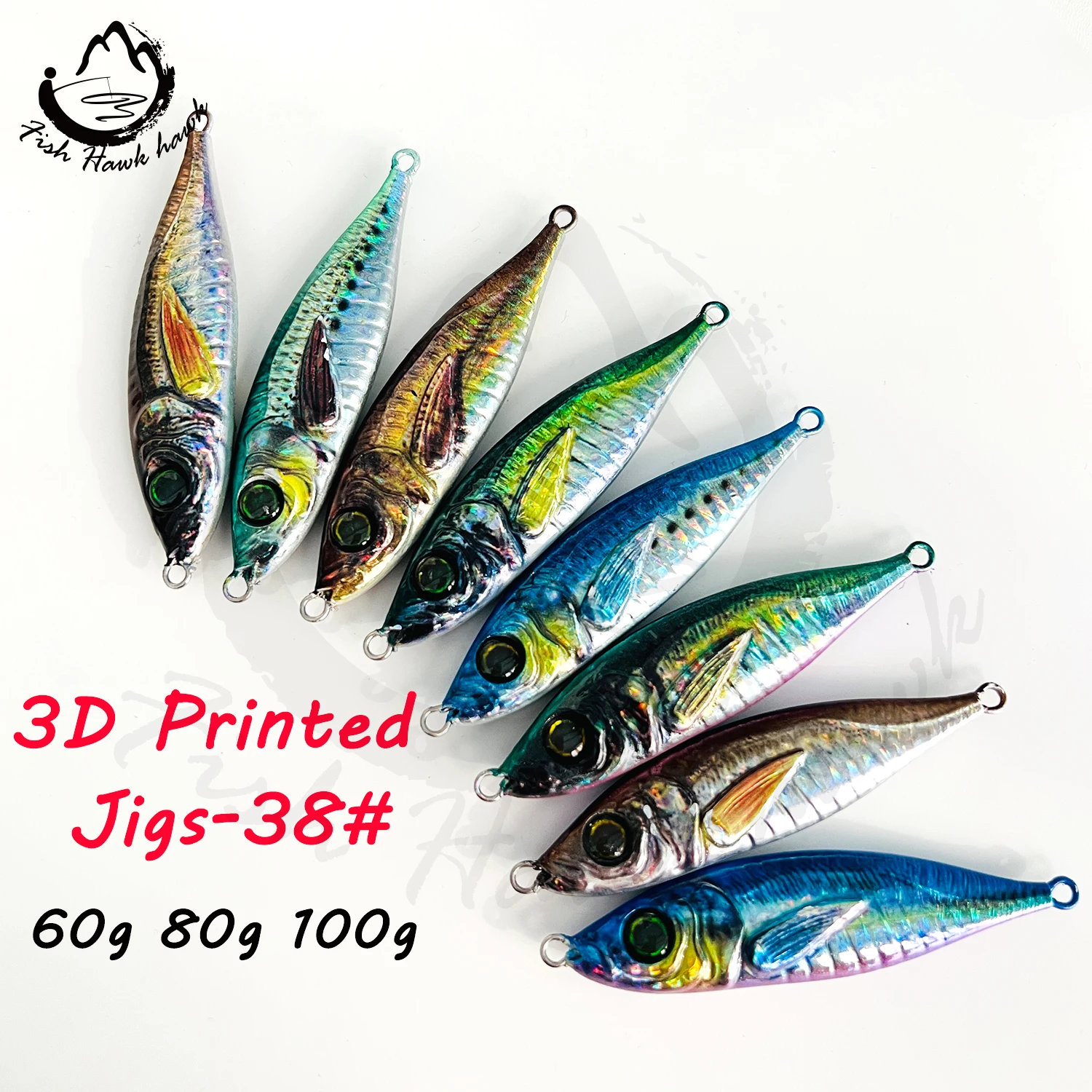 

New 7g 10g 14g 21g 28g 40g 60g 80g Metal Casting Jigs fishing lure for Jigging Spoon Saltwater Artificial Bait, 8 colors