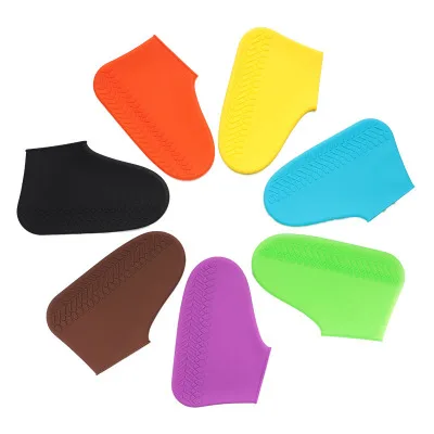 

New design wear-resistant silicone rain shoes cover waterproof non-slip folding reusable rain boots, Black, red, yellow, green, blue, etc