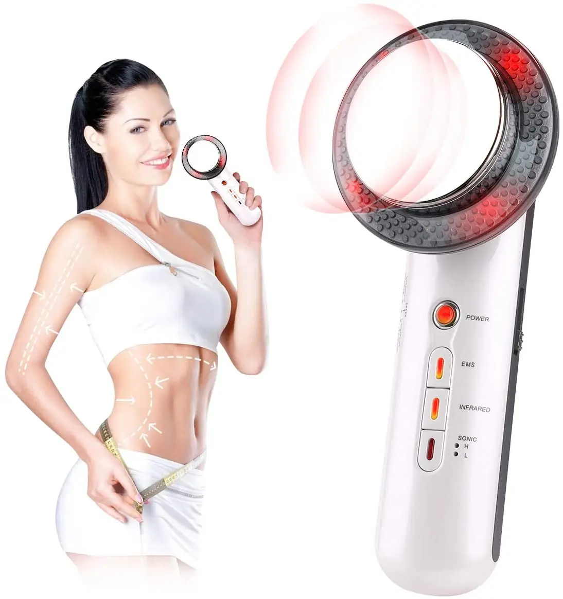 

France Spain Online Sale Ems Cool Body Weight Fat Loss Vibration Infra Red Mini Portable Rf Ultrasound Slimming Em Slim Machine, White