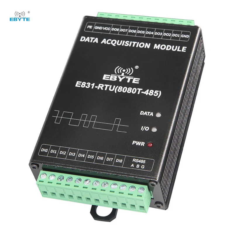 

E831-RTU(8080T-485) Ebyte 16-channel IO Controller Industrial Iot Data Acquisition Device DAQ RS485 Modbus RTU Transceiver
