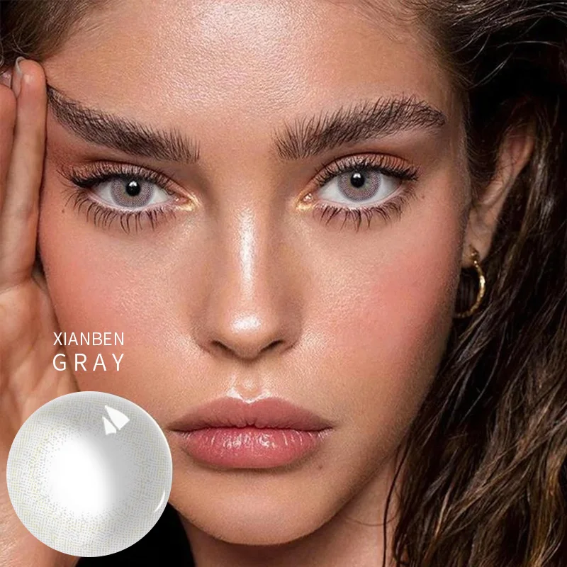 
Beauty Corner 2pcs/pair Xianben/Moon Rabit/Little Wild Cat Cosmetic Sof with Power Degree Colored Contact Lenses for eyes 