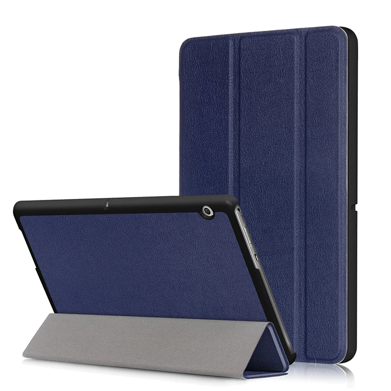 

For Samsung Galaxy Tab A 10.1inch T580 T585 Tablet Case Smart Flip Tri Fold Pu Leather Kickstand Protective, Multi colors