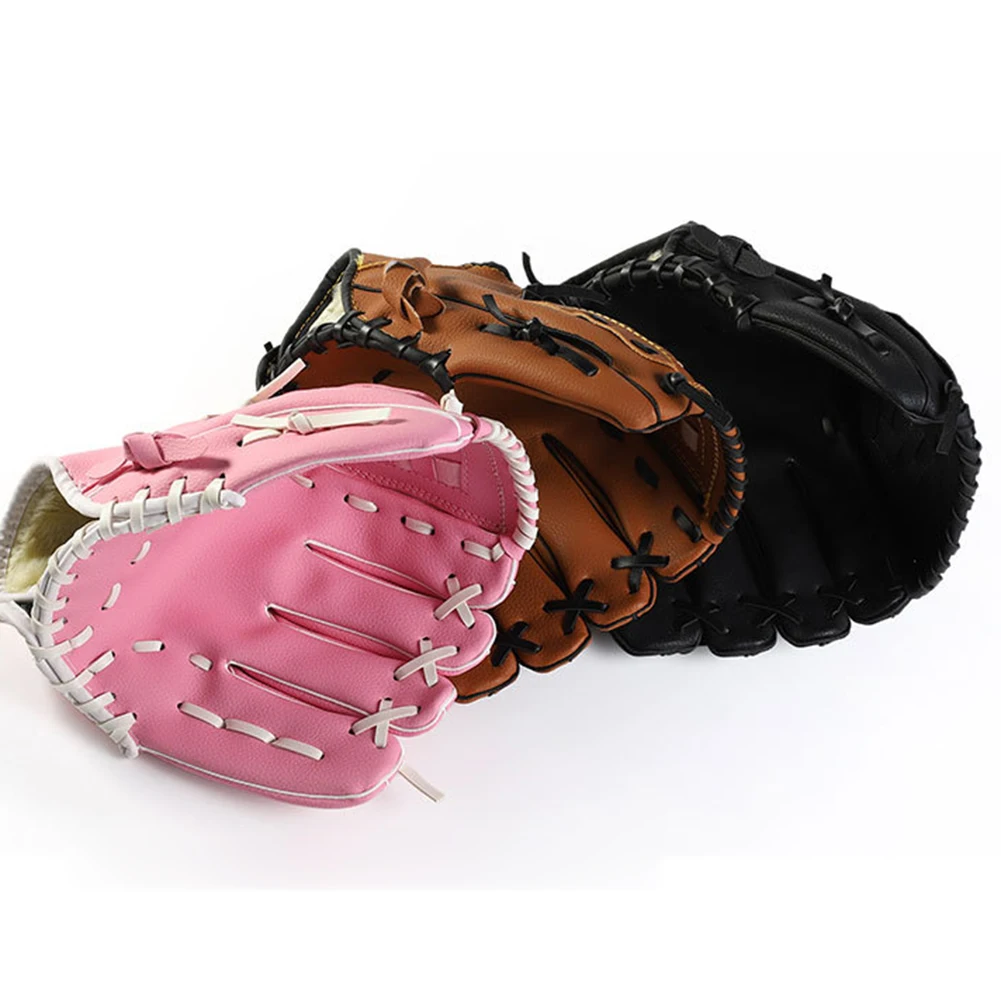 

Baseball Bat Gloves Adult Kids Thick Imitate Cowhide Glove Outdoor Sports Softball Practice Baseball Gloves Size