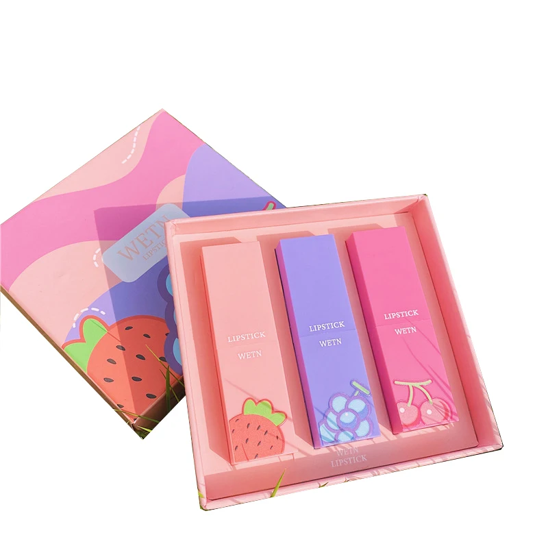 

Matte 3 color lipstick set