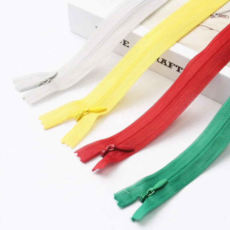 

3# lace tape invisible zipper 10cm 40cm 22inch invisible zippers for garments