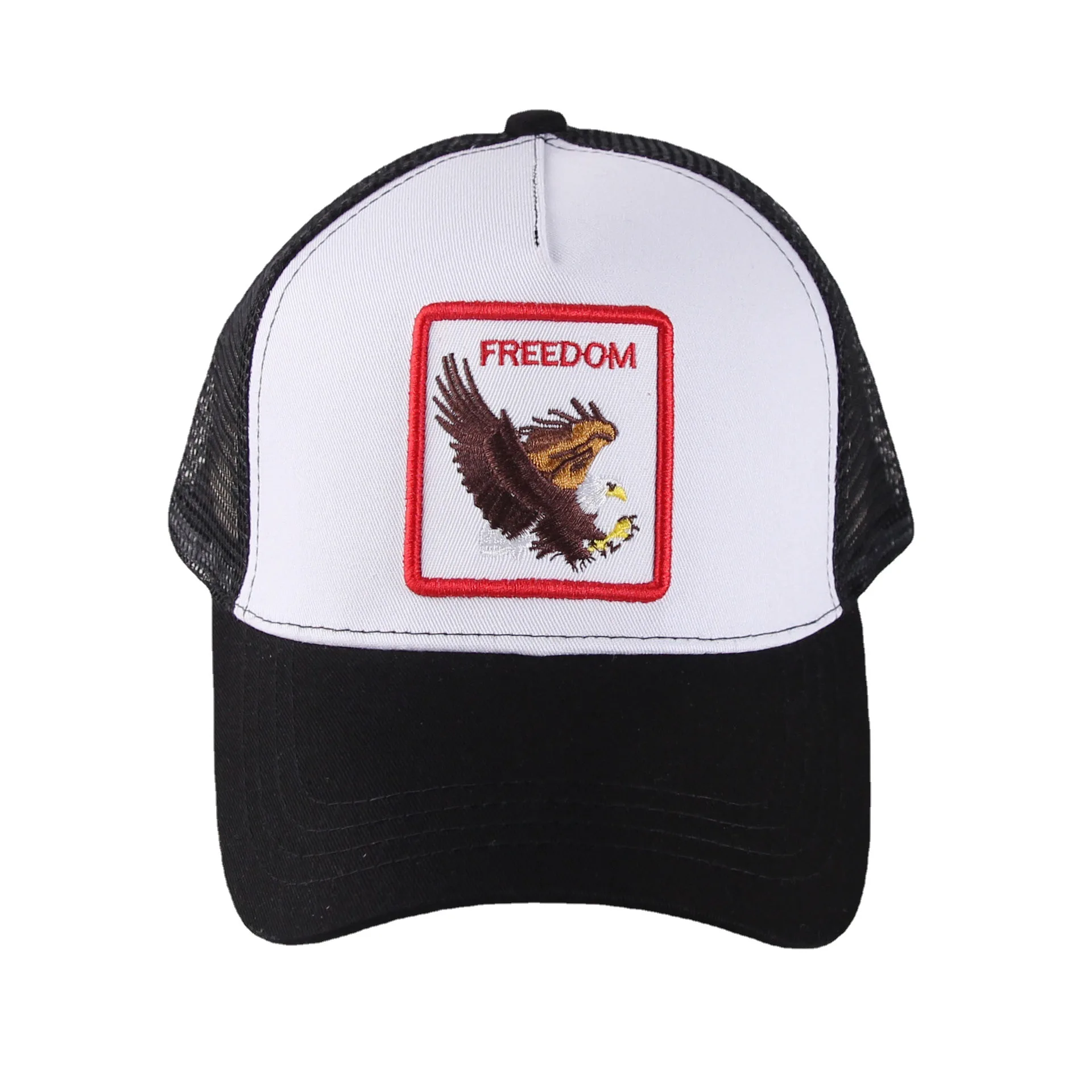 

WDD348 New Design Animal Pattern Embroidered logo Baseball Cap Men Fashion Cotton Out Sport Hat Adjustable Mesh Back Trucker Hat