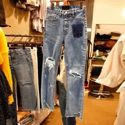 Foreign trade cross - border high - quality women casual jeans wholesale
