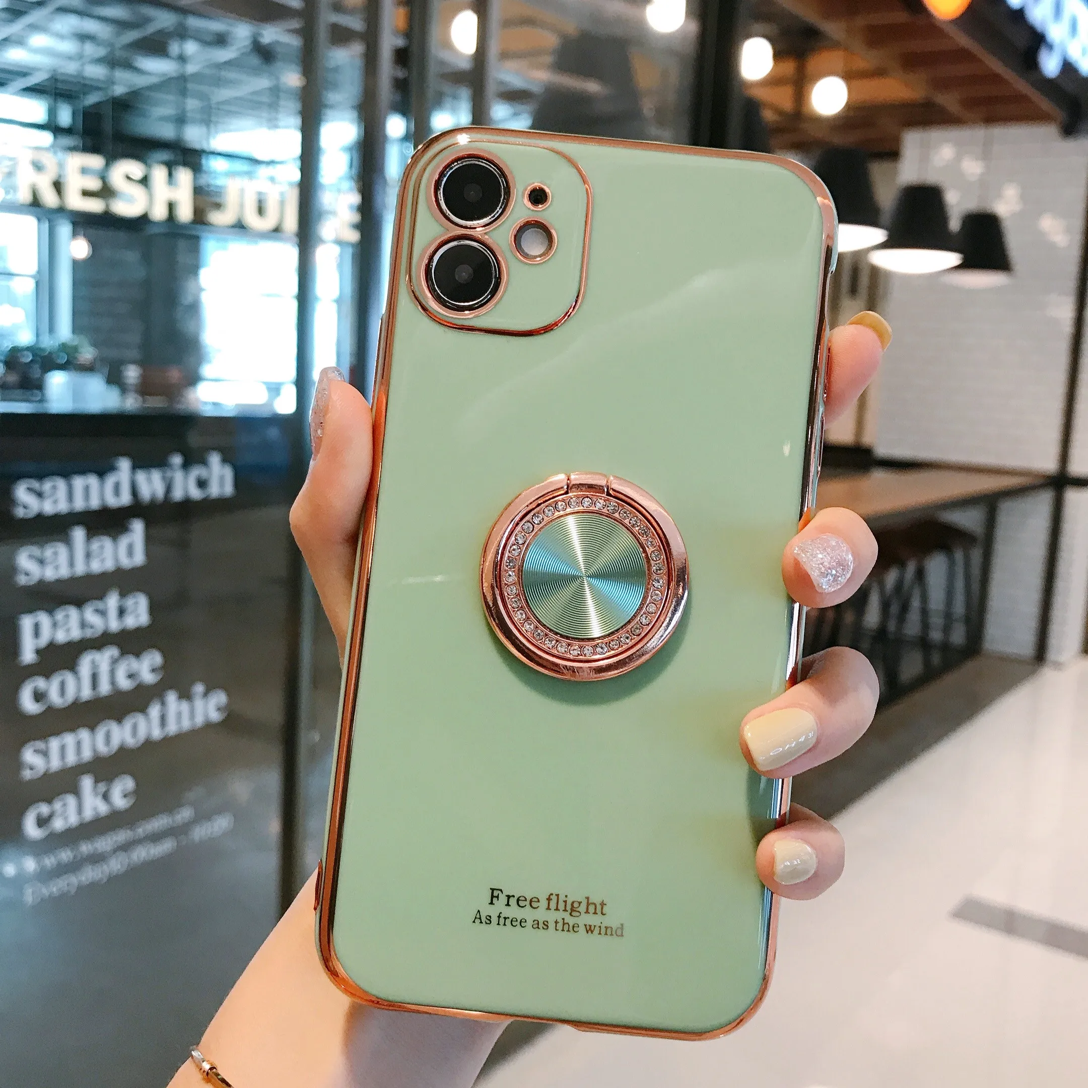 

luxury Women Girls Bling Diamond Glitter 2 in 1 phone case for iphone 11 pro max