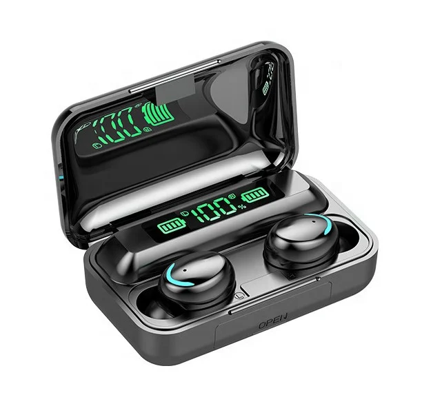 

F9-5 Top Seller Wireless Earbuds Portable charger Headphone with Quick Power Bank Led Display