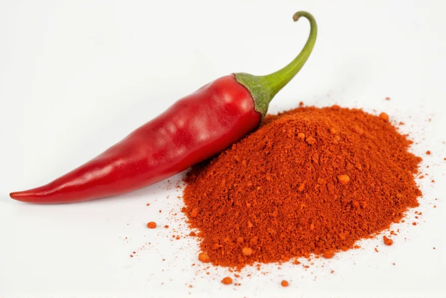 Close-up of Kashmiri red chili pods