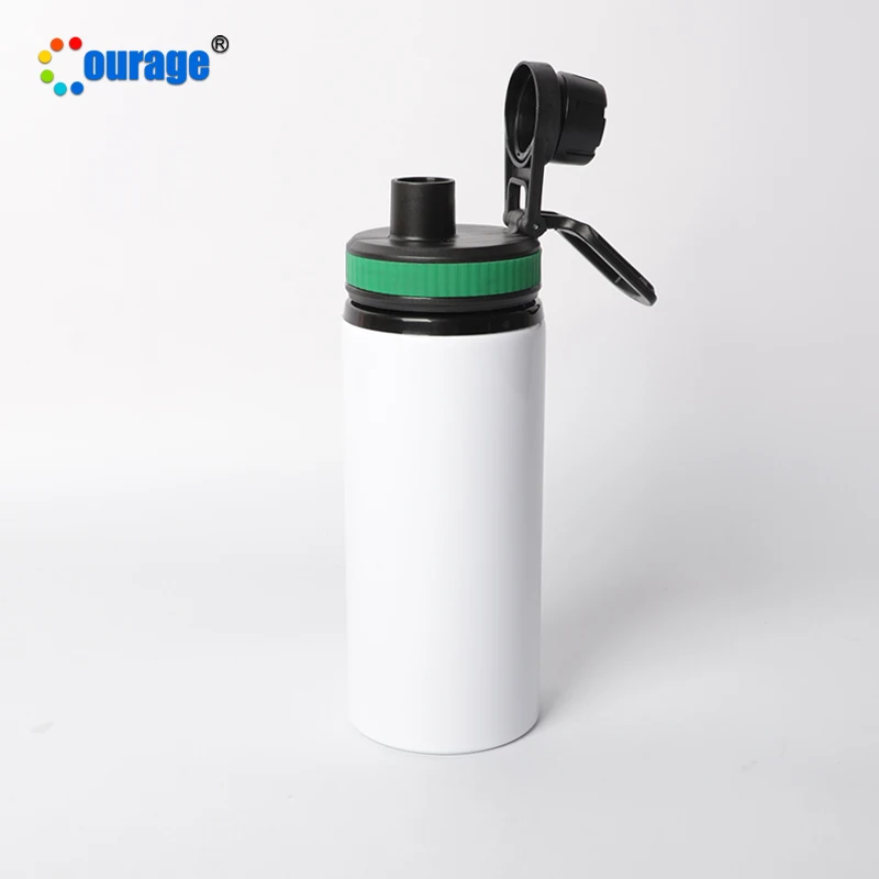 

600ML Heat Transfer Sublimation Custom Aluminum Water Bottle, White