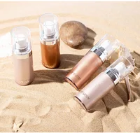 

Highlighter makeup private label OEM Makeup Shimmer Body Highlighter Oil Born to Glow Liquid Illuminator Bronze 4 colors