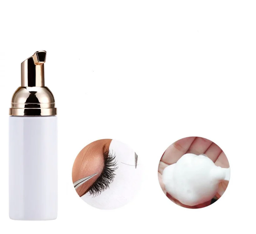 

Wholesale clear or white bottles lash eyeliner glue and make up cleaner foam shampoo