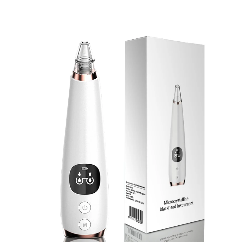 

New Arrival Electric Blackhead Suction Remover Pimple Removal Vacuum, White