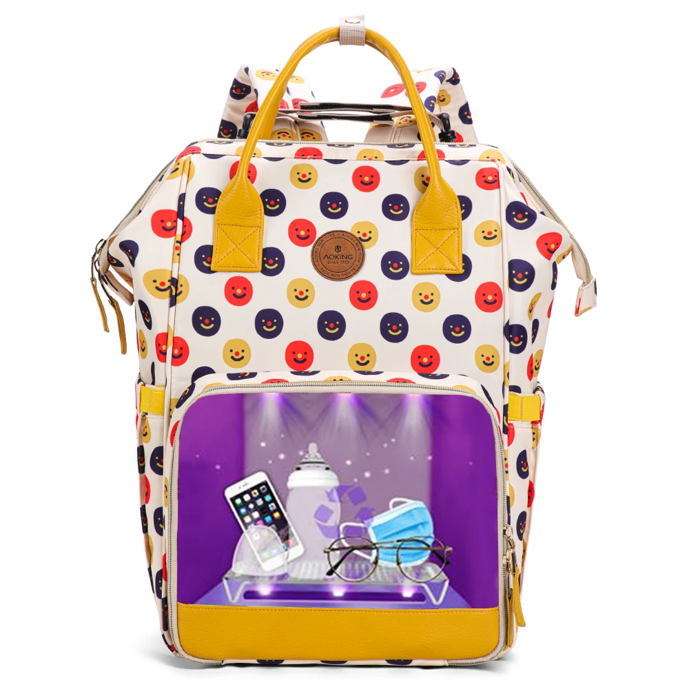 

Custom Logo Large Mummy Diaper Backpack Mother Waterproof Travel Diaper Bag For Baby