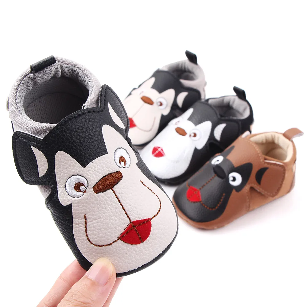 Lovely Dog Design Baby Shoes Boy Girl Walking Shoes Children Casual Shoes Wholesale manufacture