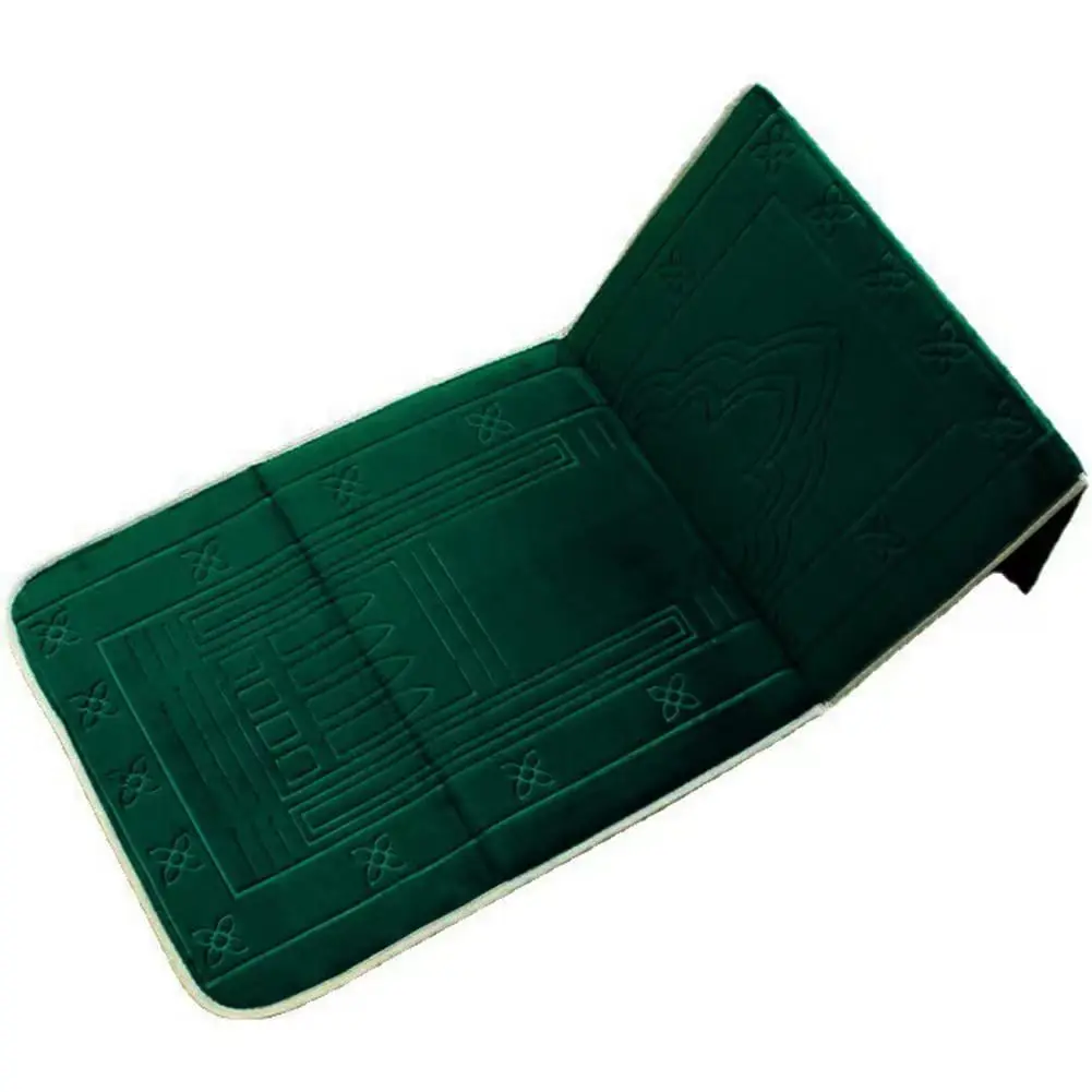 Irini Foldable Plush Polyester Muslim Prayer Mat with Non-slip Backing 55x110cm Modern Design