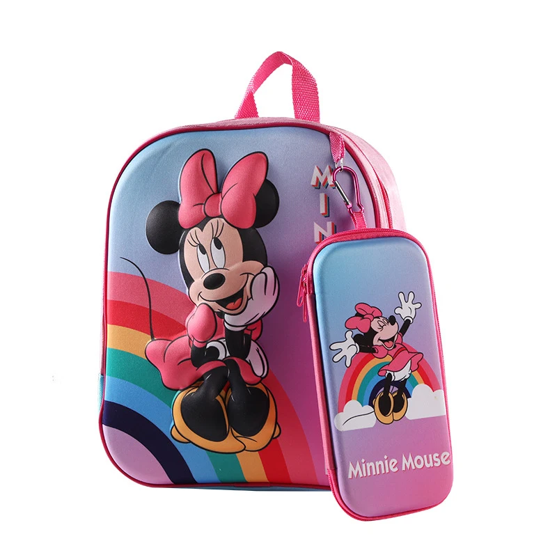 

Hot Selling Custom Cartoon Backpack School Bag Waterproof Oem Kids School Bags Set with Pencil Case, Customized color