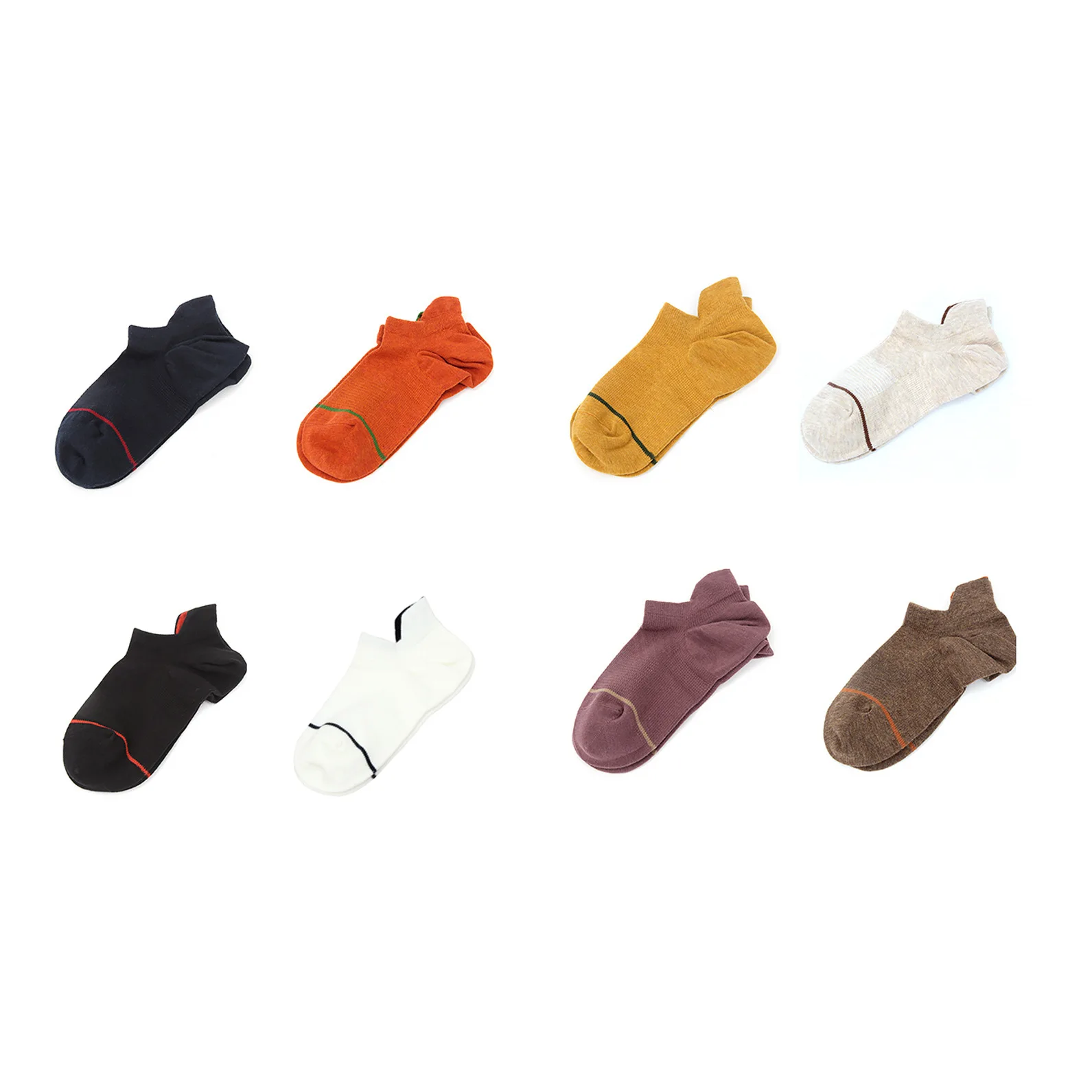

YUELI wholesales summer custom pure color ankle pressure combed cotton women socks