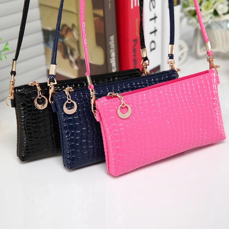 

Cheap Women PU Leather Handbag Cell Phone Purse Wallet, As the picture display