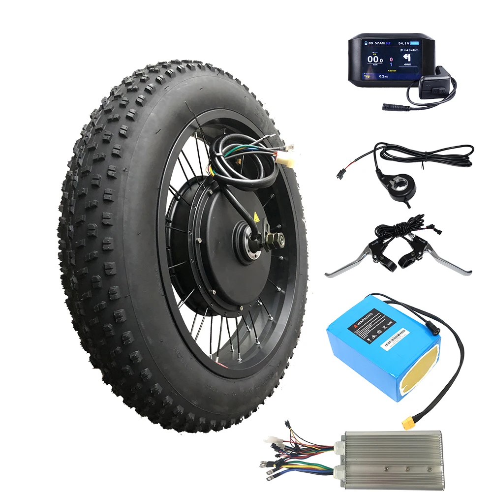 Fat Wheel 20"x4.0 72v 3000w Fat Tire Electric Bicycle Motor Conversion
