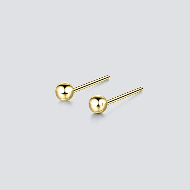 

Newest Arrival 316L Stainless Steel Solid Ball Stud Earrings Titanium Steel Geometric Ball Earrings