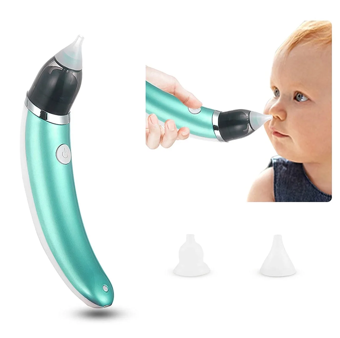 

Rechargeable Baby Nose Snot Sucker Mucus Remover Kids Nose Sucker For Toddlers