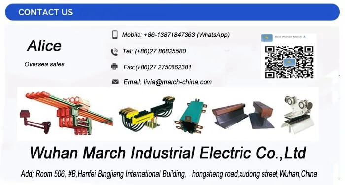 March crane busbar current collector carbon brush power tools