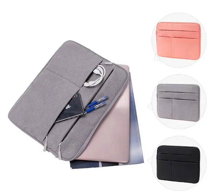 

13.3 Inch Shockproof Laptop Bag For Office Use Waterproof Business Messenger Briefcase, Gray, black, pink