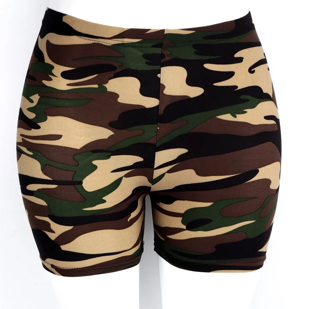 

HOT Womens Casual Summer Tights GYM USA Plus Size Hot Spring Spandex Polyester Butter Soft Popular Camouflage Biker Extra Shorts, Custom color