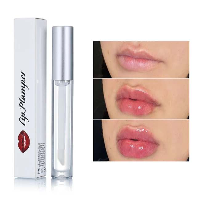 

Best Selling Private Label Plump your Lip moisturizing Soft and Long lasting Clear lip plumper lip gloss
