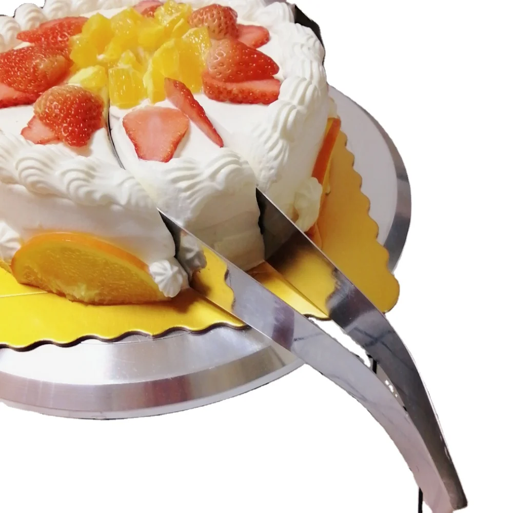 

Unique kitchen gadgets cake cutter slicer pie server cake cutter and server for party, Silver