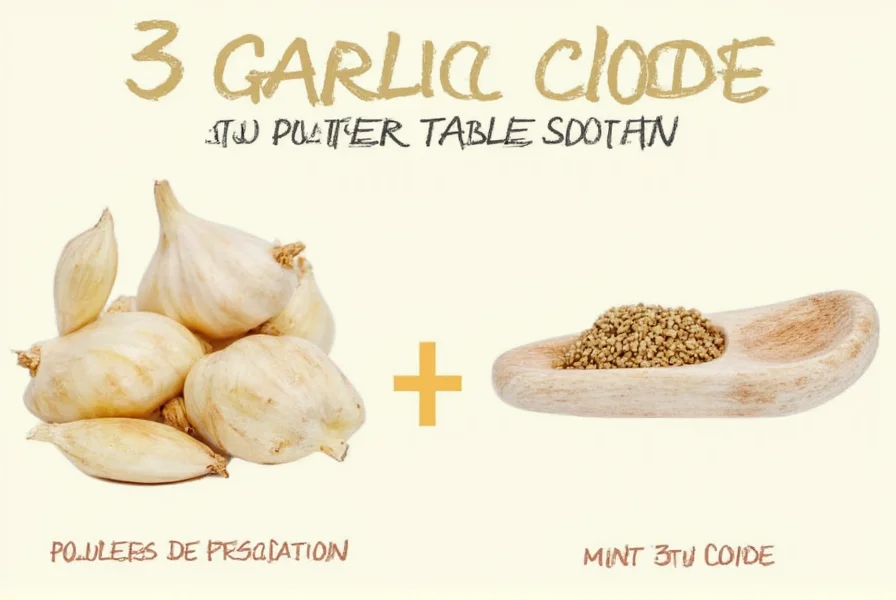 3 Garlic Cloves Per Tablespoon: Exact Measurement Guide