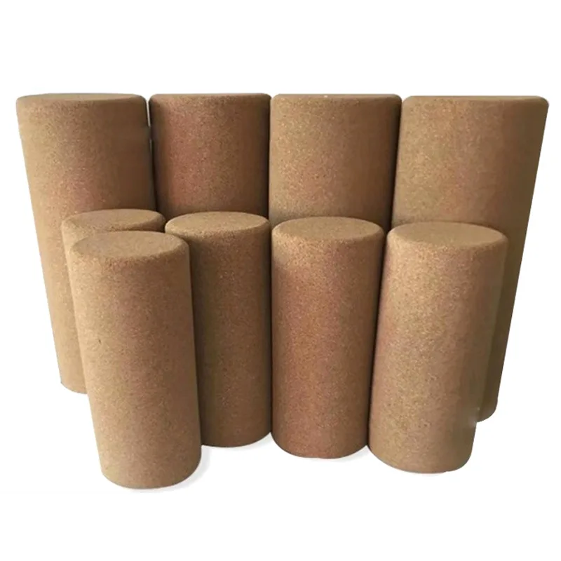 

OEM Wholesale Customized Logo Personal Label Printing Organic Natural Yoga cork roller cork foam roller, Wooden