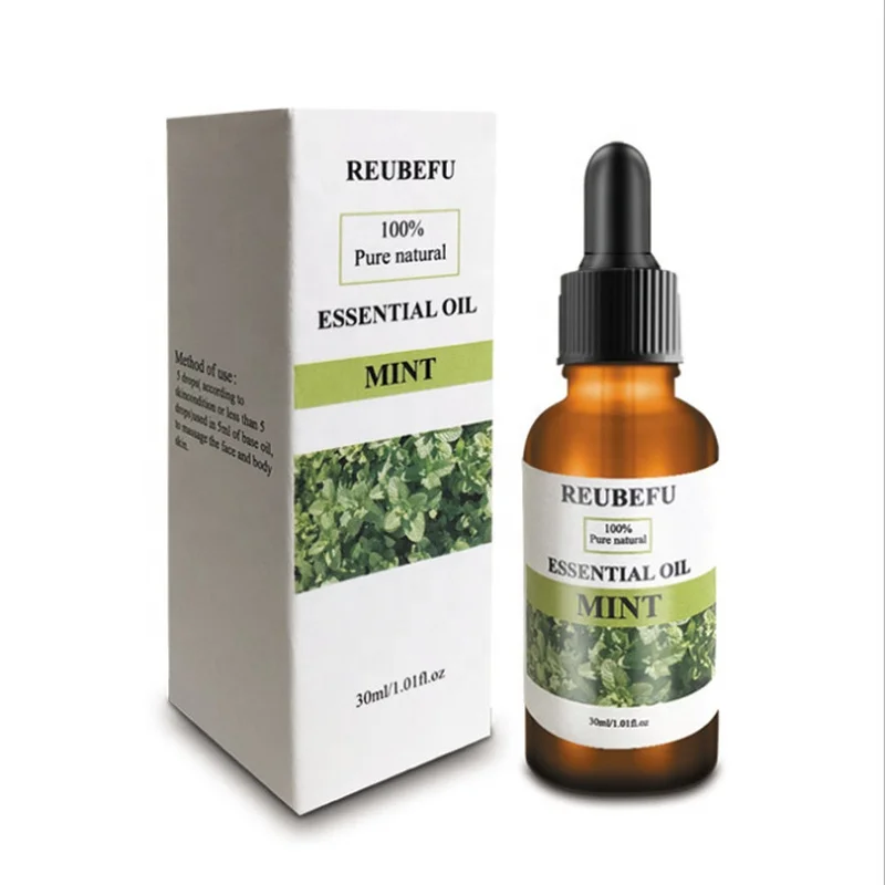 

30ml 100% Pure Natural Peppermint Rose Jojoba Lemon Lavender Jasmine Essential Oils For Aromatherapy Massage Blend & Diffusers