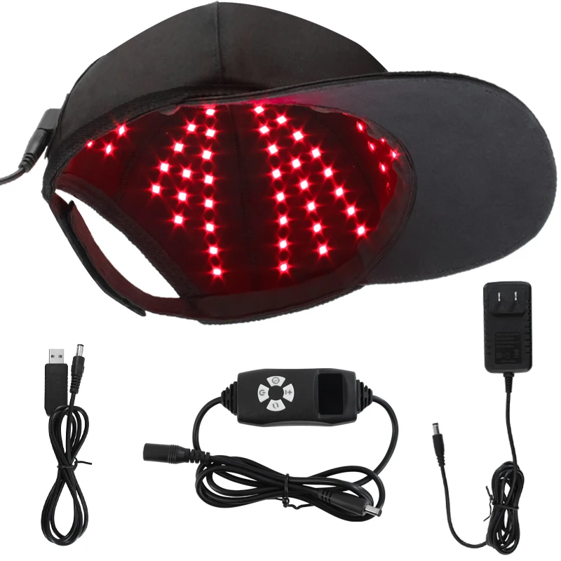 

Adjustable Red Near Infrared 660nm 850nm Hair follicle reduce inflammation Red Light Therapy Hat