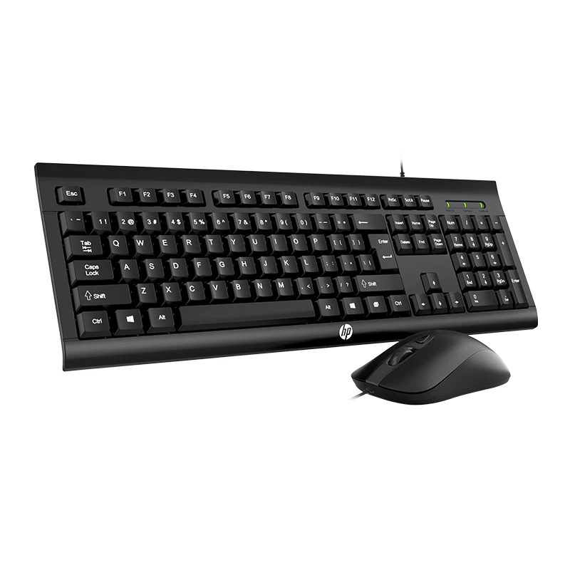 

HP KM100 Wired Keyboard and Mouse set desktop Notebook PC games portable keyboard and mouse usb, Black