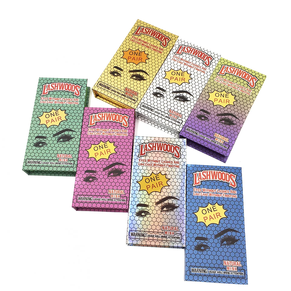 

Wholesale Eyelash Boxes Custom Logo 7 Colors Empty Lashes Case New Eyelash Packaging