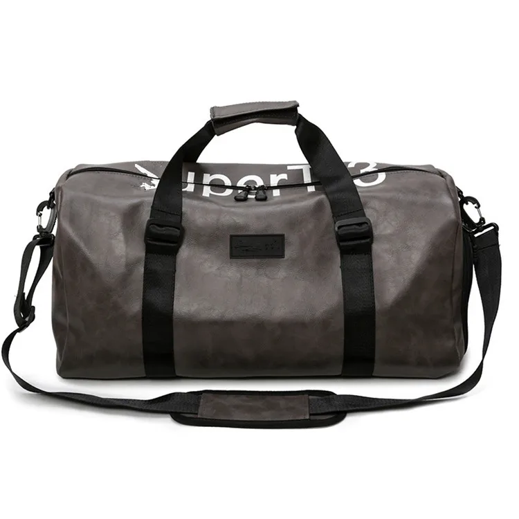 
custom personalised leather weekend durable designer pink duffle bag travel 