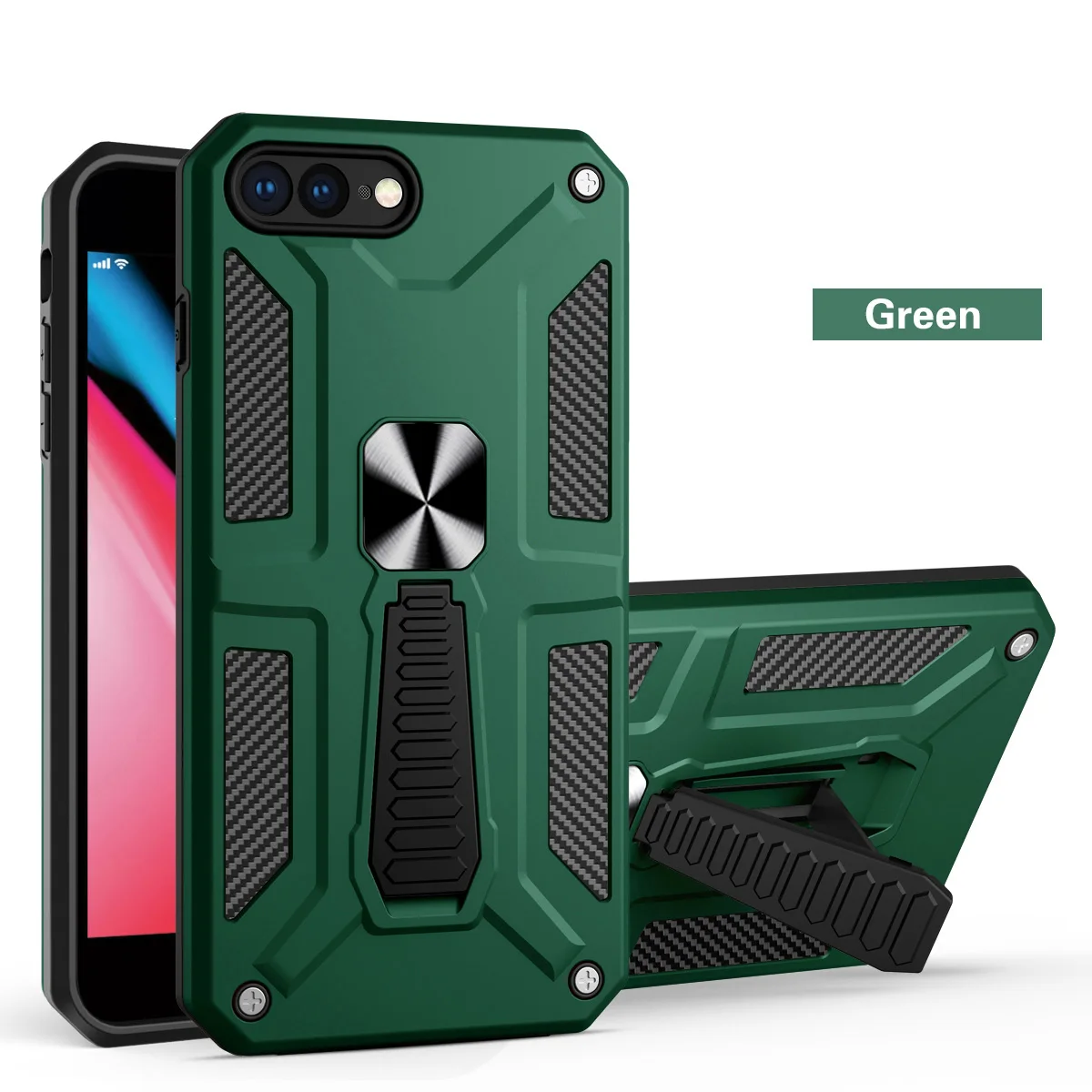 

Mobile Phone Case For Iphone 13 series Magnetic Back Cover Hybrid Shockproof Kickstand Case For Iphone 12 pro max, As picture