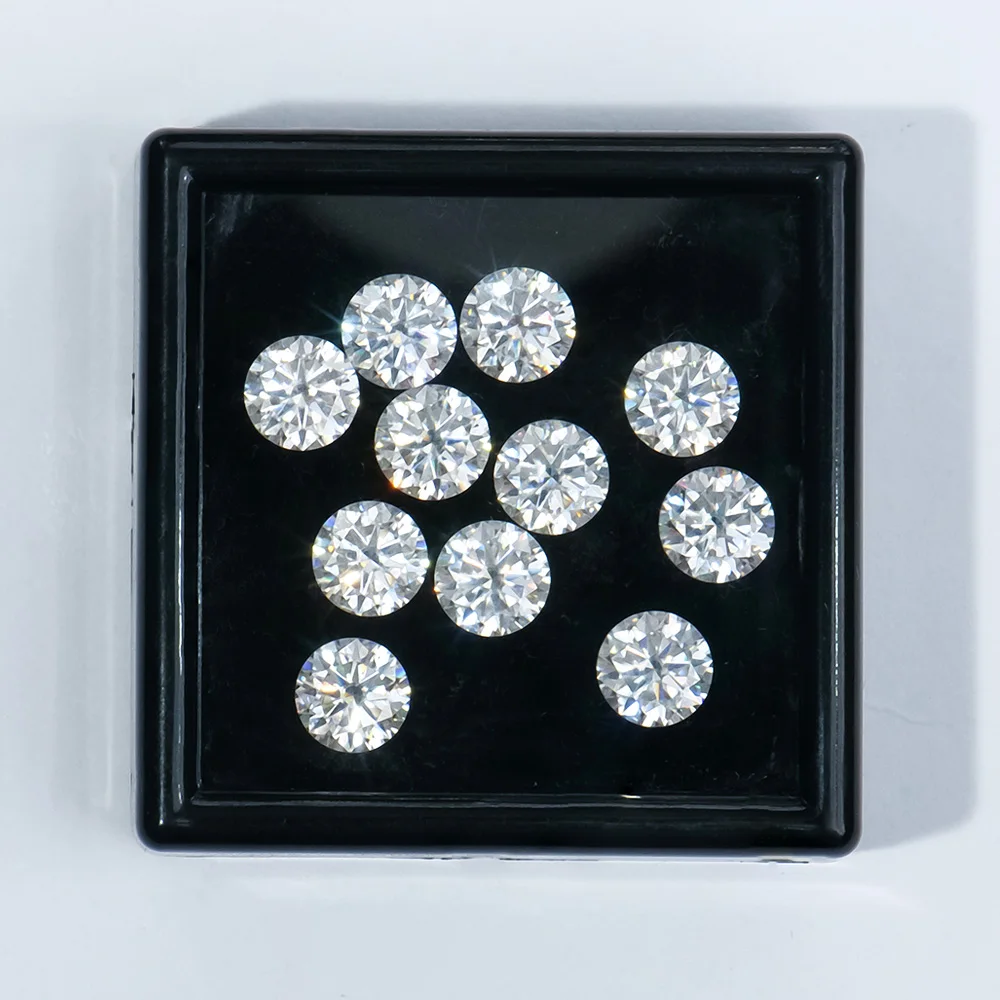 Xingyue Free Fire GRA Certified Diamonds Loose Gemstone White Mossanite Moissanite Round Brilliant VVS Clarity for High Jewelry