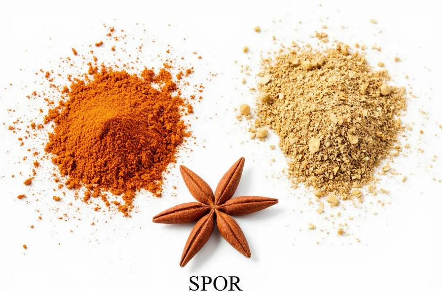 Spice rack organized by regional cuisines