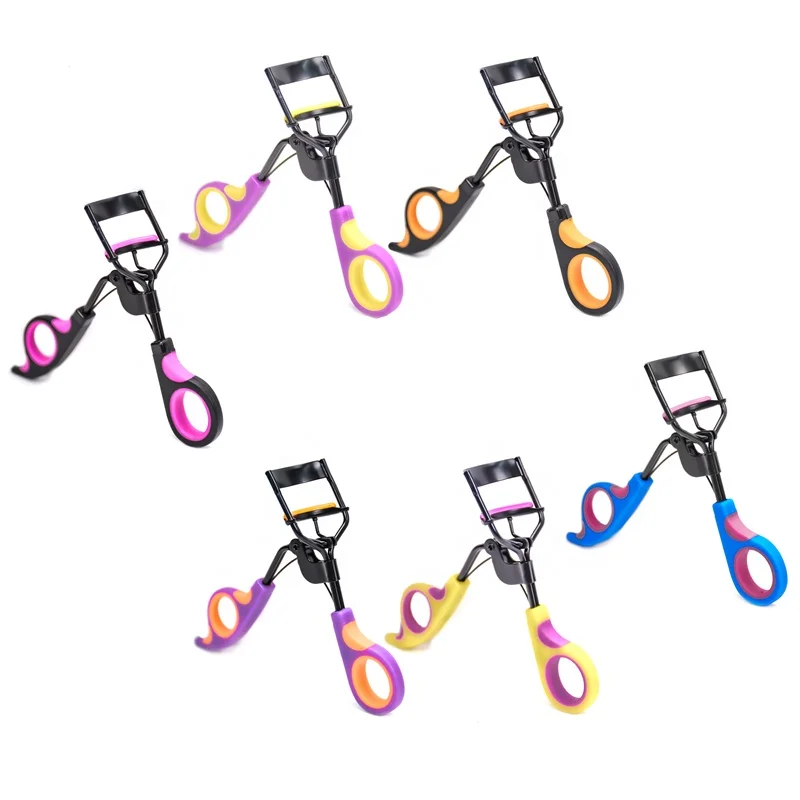 

Mini Stainless Steel Silicone Pad Tweezers Eyelash Curler, 8 colors