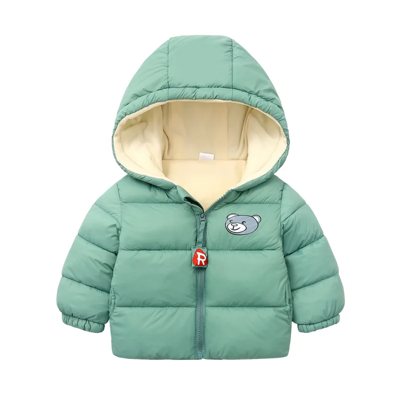 

Children's cotton padded clothes baby cartoon down cotton padded clothes light and thin coat new boys and girls baby coat