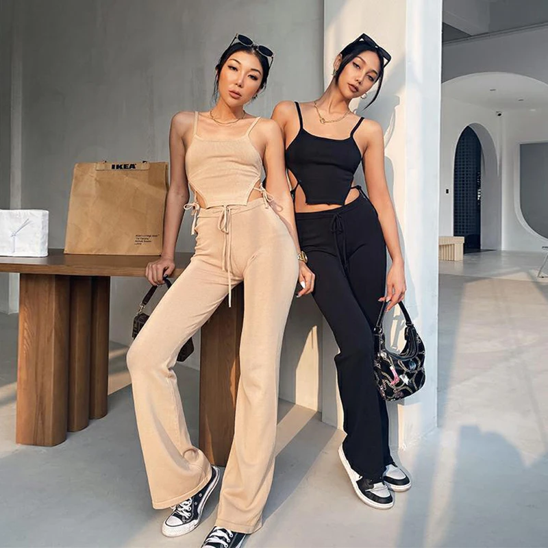 

A01885D 2 Set Sexy Two Piece Sets Women, Customized colors