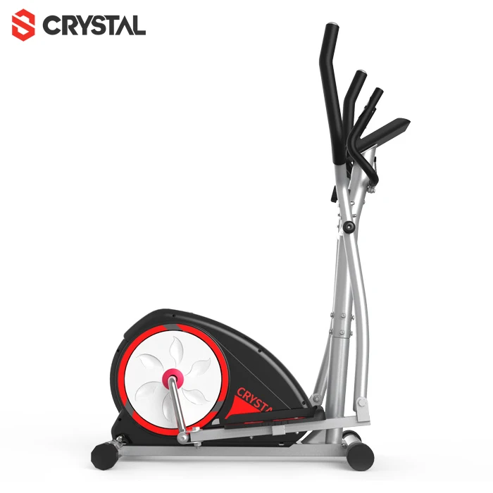 

SJ-2880 Elliptical Trainer Magnetic Trainer Machine Bicycle Home Gym Equipment Fitness Exercise Bike, Black & red