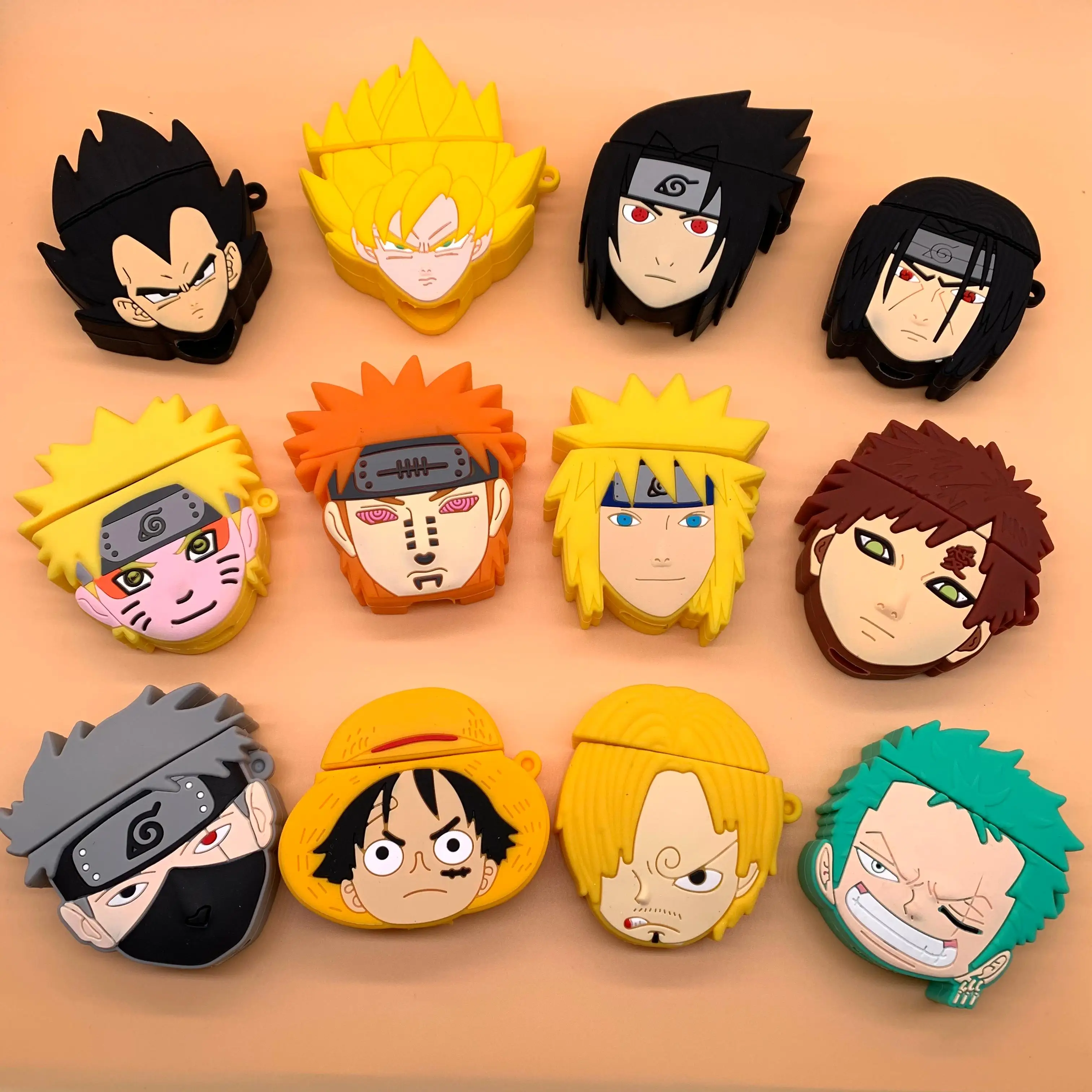 

Full Goku Vegeta Gaara Sasuke Luffy Cover For Airpod For AirPods 1 2 Case