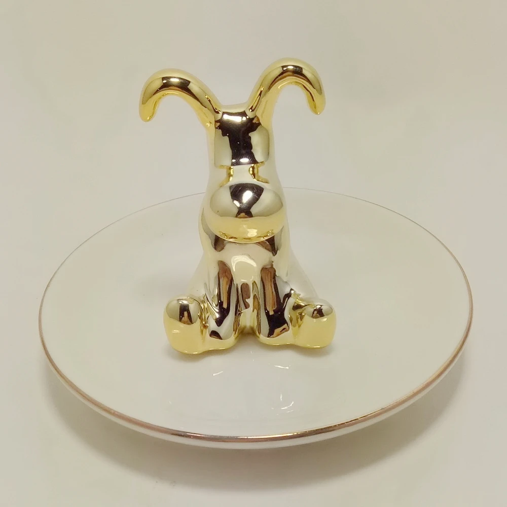 

Kate Aspen Decorative Plate Ceramic Trinket Dish with Hello Gorgeous Printing