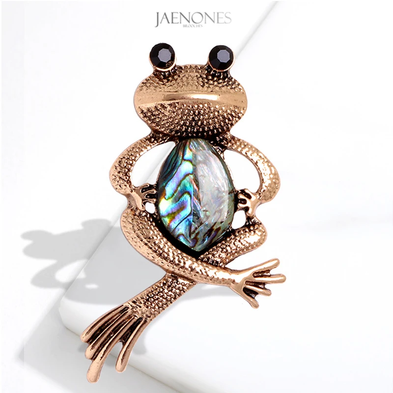

JAENONES Factory Custom Fashion Designer Vintage Rhinestone Animal Brooch Frog Brooch