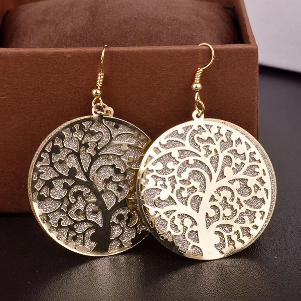 

Fashion gold tree of life earrings For Women Wholesale N99070, Colors
